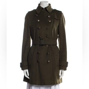 Burberry wool/cashmere trench, size 6